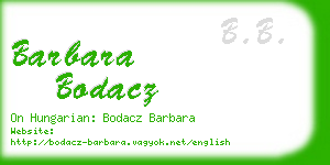 barbara bodacz business card